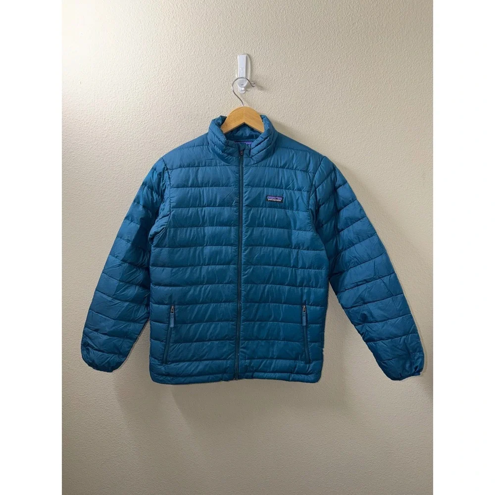 Boys Patagonia Puff Nano Coat Size XL (14)